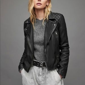All Saints leather moto jacket